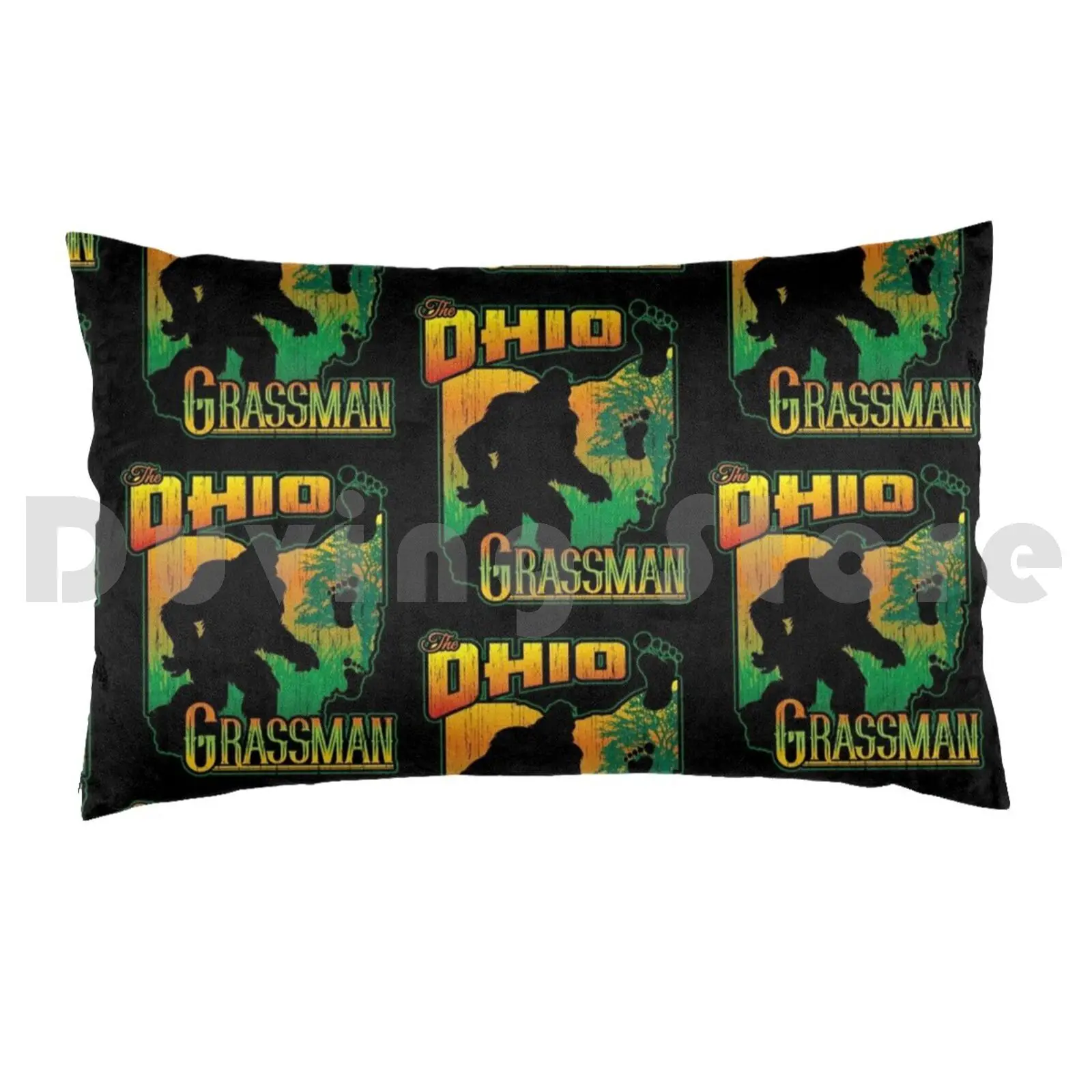 Pillow Case Ohio Grassman 2813 Bigfoot Sasquatch Grassman Yowie Sci Fi Monster Cryptid