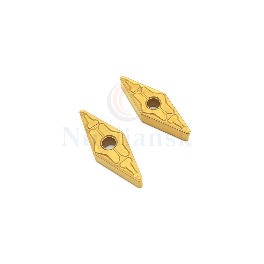 Outils de tournage de tour CNC, inserts en métal dur, résistance à l'usure, insertion de coupe, VNMG160404-TM VNMG160408-TM VNMG160412-TM LF9018, 10 pièces