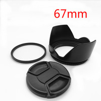 67mm Lens Hood Cap UV Filter for Sony DSC-R1 NEX VG10