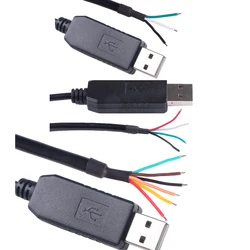 FTDI USB to RS232 Serial Converter Adapter Wire End Cable With 3 Pin 4Pin 6 Pin Compatible USB-RS232-WE