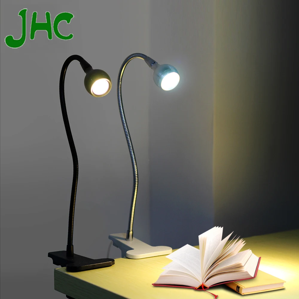 

LED Desk Lamp Book Light USB Powered Clip Holder Flexible Bedside Reading Lights For Study Room Bedroom Travel USB Table Lamps
