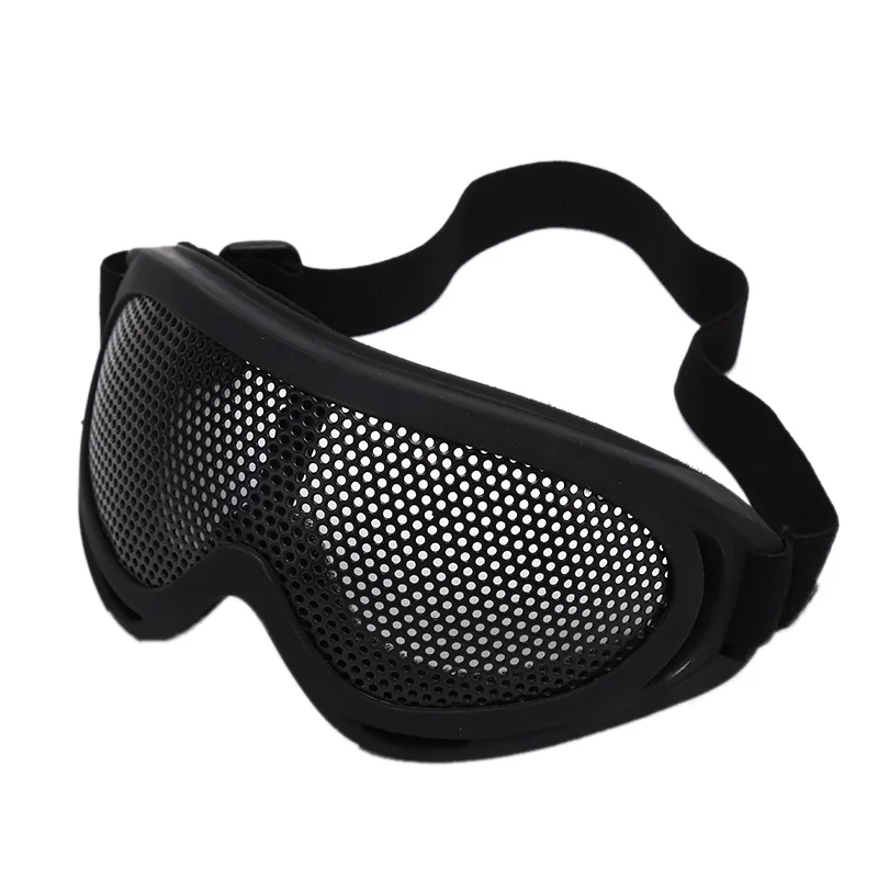 1pc Outdoor Eye Protective Comfortable Airsoft Safety Tactical Eye Protection Metal Mesh Glasses