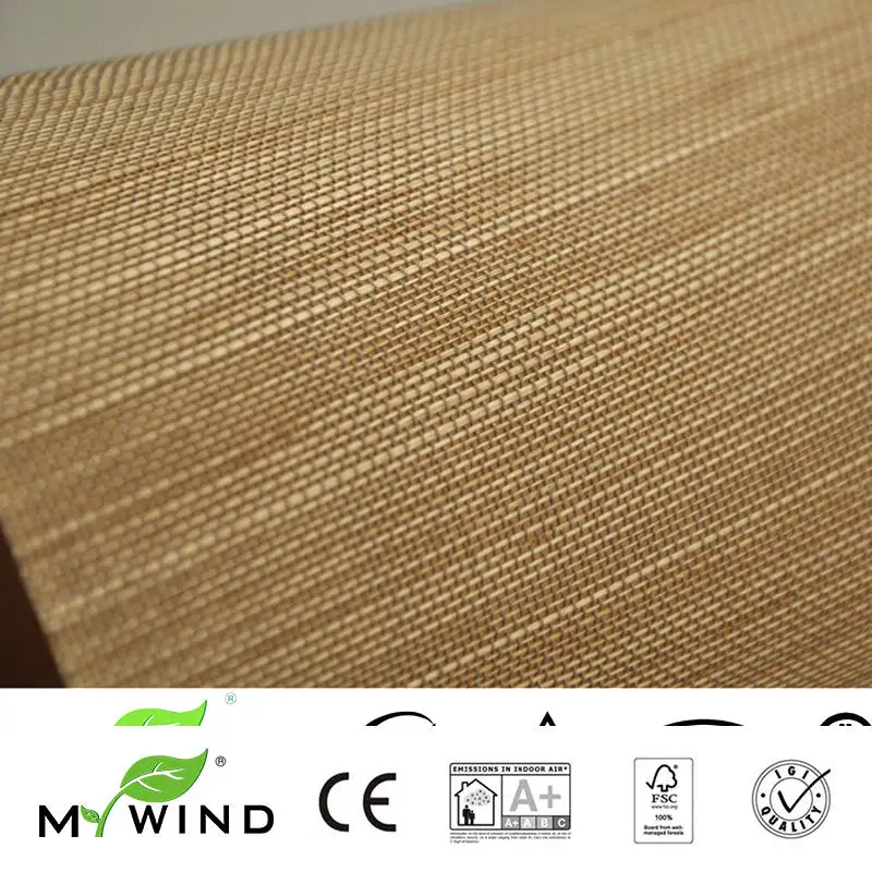 2020 MY WIND ABACA Grasscloth Wallpapers Luxury Natural Material Innocuity Paper Weave Design Wallpaper In Roll Decor