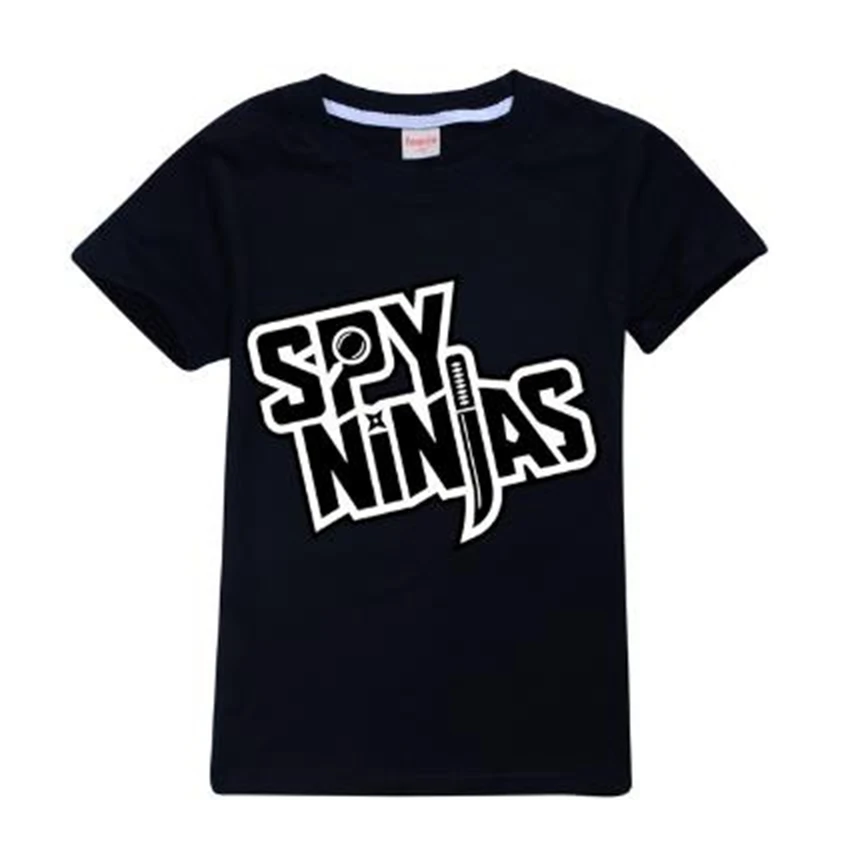 SPY NINJA Funny Shirt Child Top Short-sleeved T-shirt for Boys Summer T Shirt Girls Fashion Clothes Princess Shirt Graphic Tees