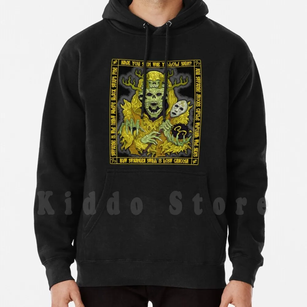 Yellow King Icon-Azhmodai 2018 Hoodies Long Sleeve Carcosa Yellow Sign Hastur Necronomicon Cthulhu Hp Robert