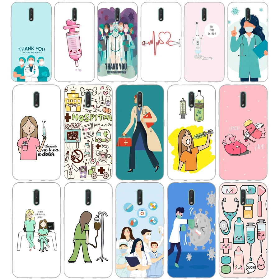 318Cartoon Medicine Nurse Doctor Dentist gift Soft Silicone Tpu Cover phone Case for Nokia 2.1 2.3 3 3.1 4.2 5 5.1 Plus 7.2 6 8