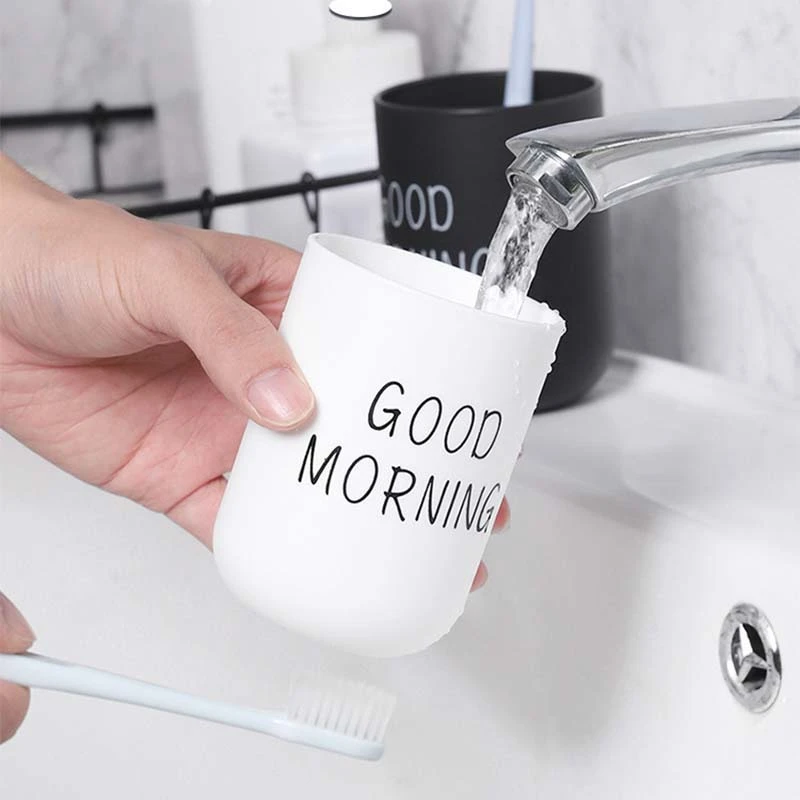 Portable Couple Toothbrush Washing Mouth Cups Plastic Home Hotel Tooth Brush Holder Bathroom Accessories Mouthwash Storage Cups