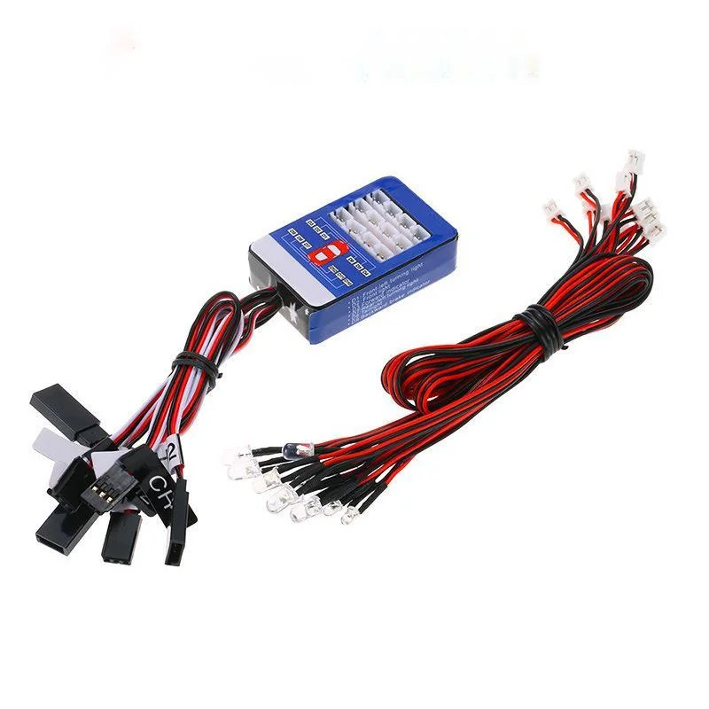 

Model Simulation 12 Lamp Remote Control Led Lights Suitable For 1/10 RC Car Four-color Brake Steering Rear