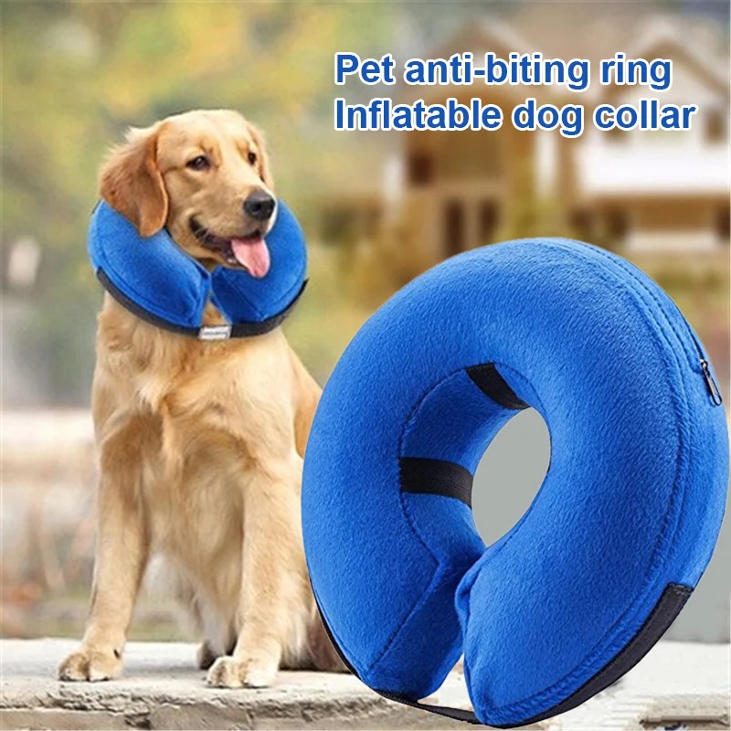 

NEW Inflatable Collar Dog Cat Soft E-Collar Pet Puppy Medical Neck Protective Protection Head Cone