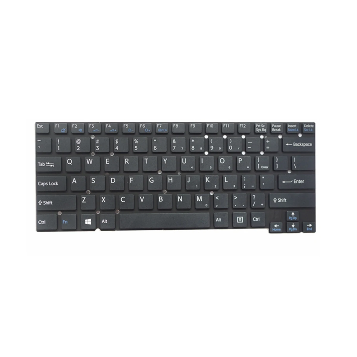 Imagem -03 - Teclado para Notebook Inglês sem Frame Apto para Sony Vaio Svt131a11v Svt1312l1rs Svt13114gxs Svt13116fxs Svt13118fxs Svt13 Svt141 Novo