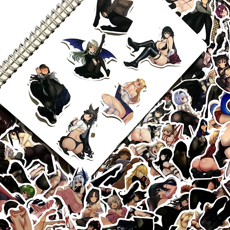 10/30/50/100Pcs Anime Sexy Feet Girls Adult Stickers Waterproof Decal Laptop Motorcycle Luggage Snowboard Fridge Car Sticker