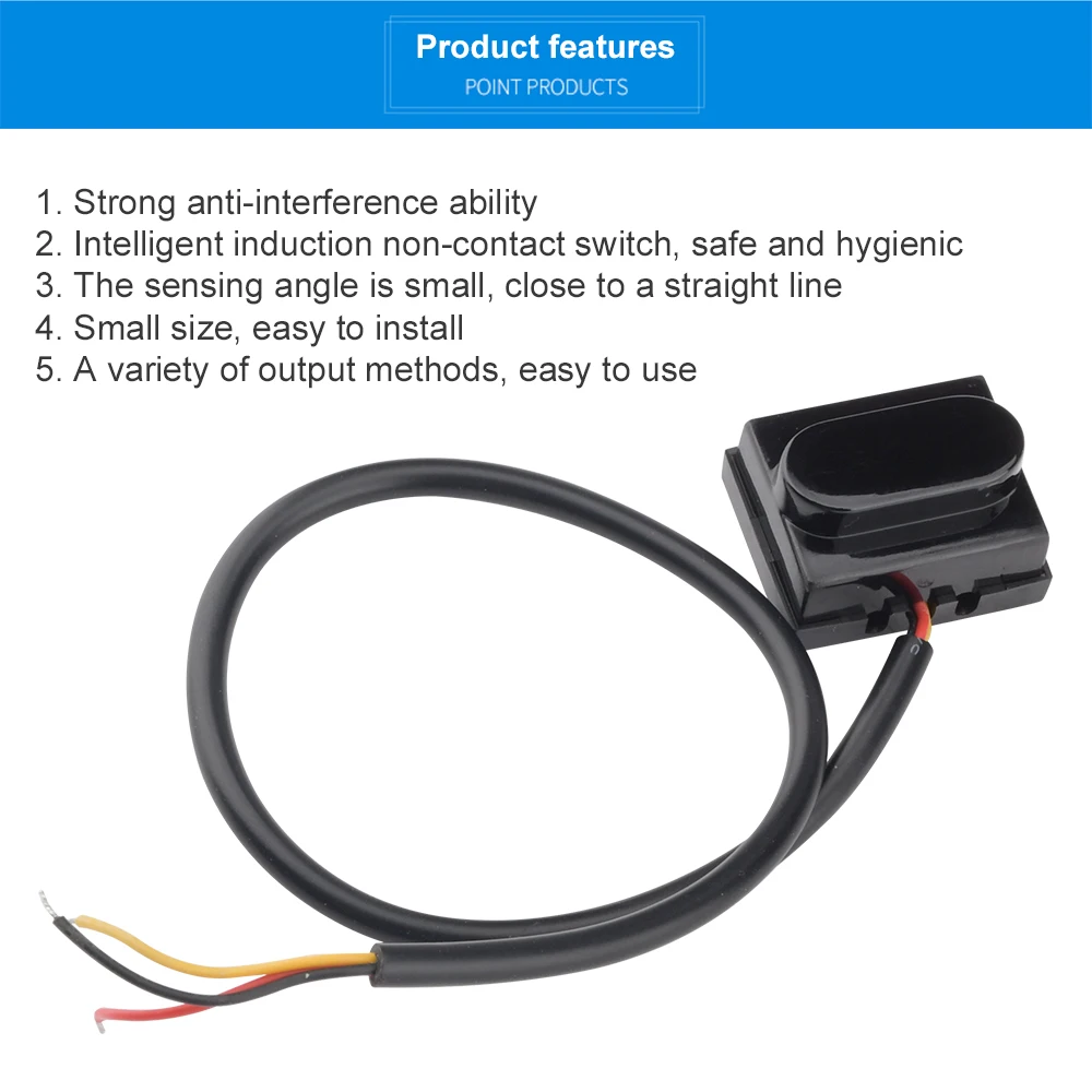 Waterproof Automatic Sensor Photoelectric Sensor Active Infrared Human Body Sensor Probe Machine Proximity Switch 5~12v