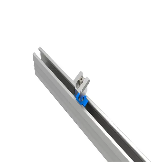 Panel Solar anodizado OEM, montaje de techo, rieles de aluminio para sistema solar