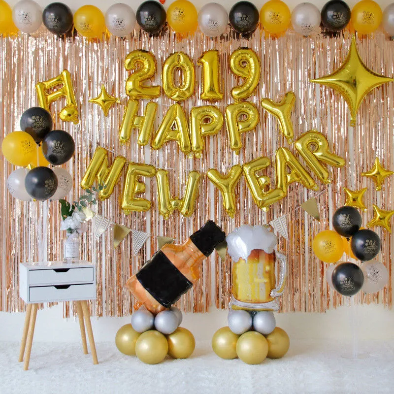 

32inch Number Foil Balloons Digit Air Ballon Chain Kid Birthday Party Festival Party Anniversary Crown Decoration Party Supplies