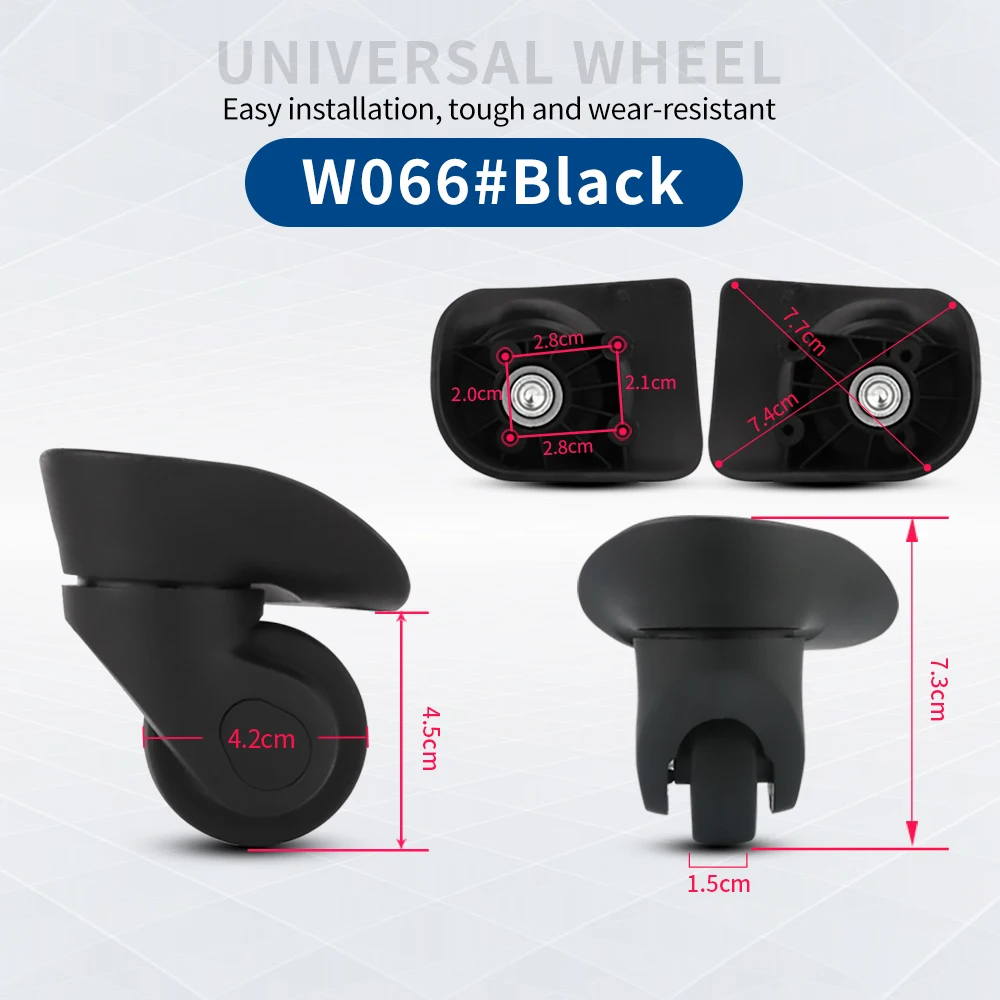TANGYIPIN W066 Wheel accessories suitcase luggage customs box universal wheels canvas trolley box pulley replacement caster