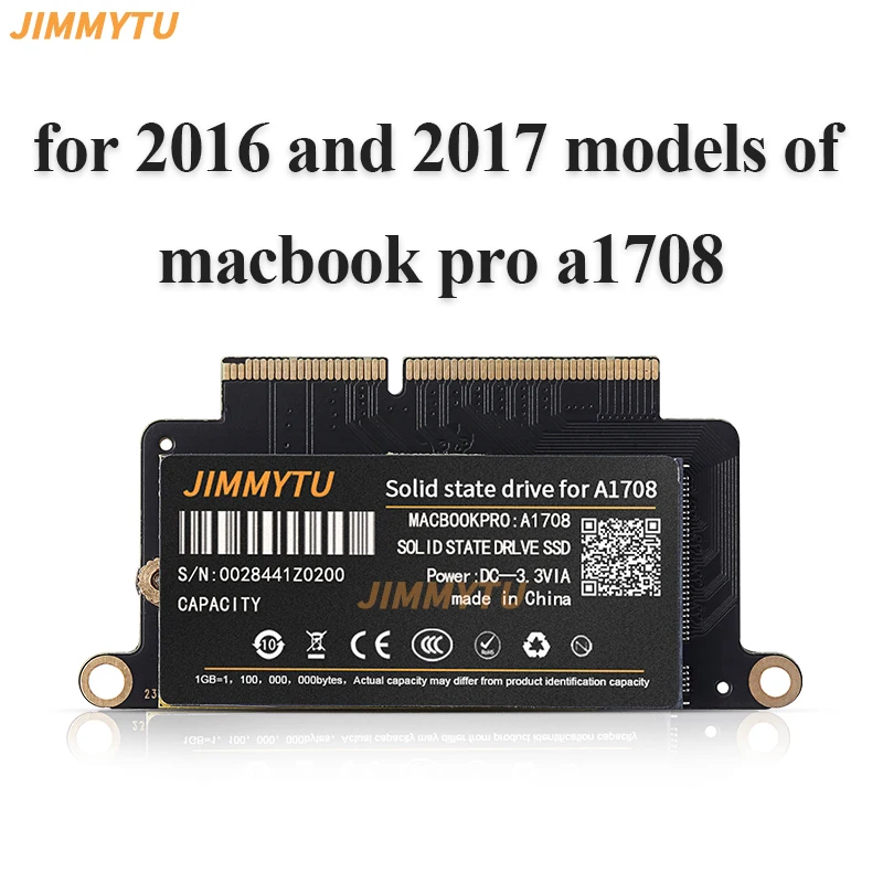 Disco Duro SSD Para Macbook Pro A1708 Kompatybilny z modelem Mac Pro Retina 13.3" 2016 2017 Yr Solid State Disk EMC 3164 EMC 2978