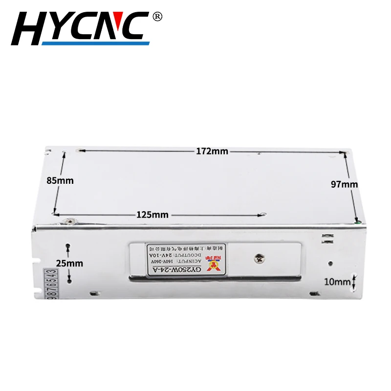 GY250W-24-A alimentatore Switching 250W 24V 10A Drive Power Control è adatto per macchina per incidere del Router di CNC