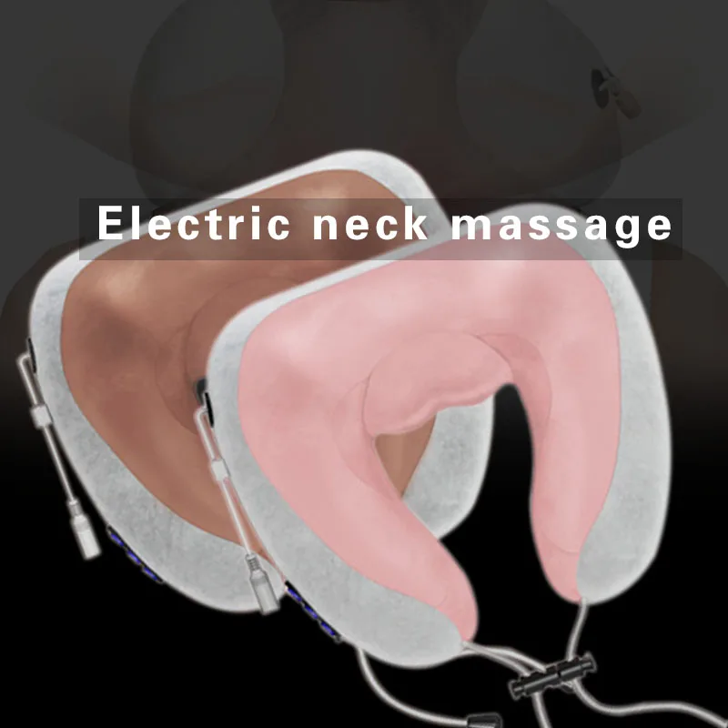 Electric U Shaped Pillow Neck r Outdoor Home Car Massager USB Charging Portable Neck Shoulder Cervical Relaxing Massager