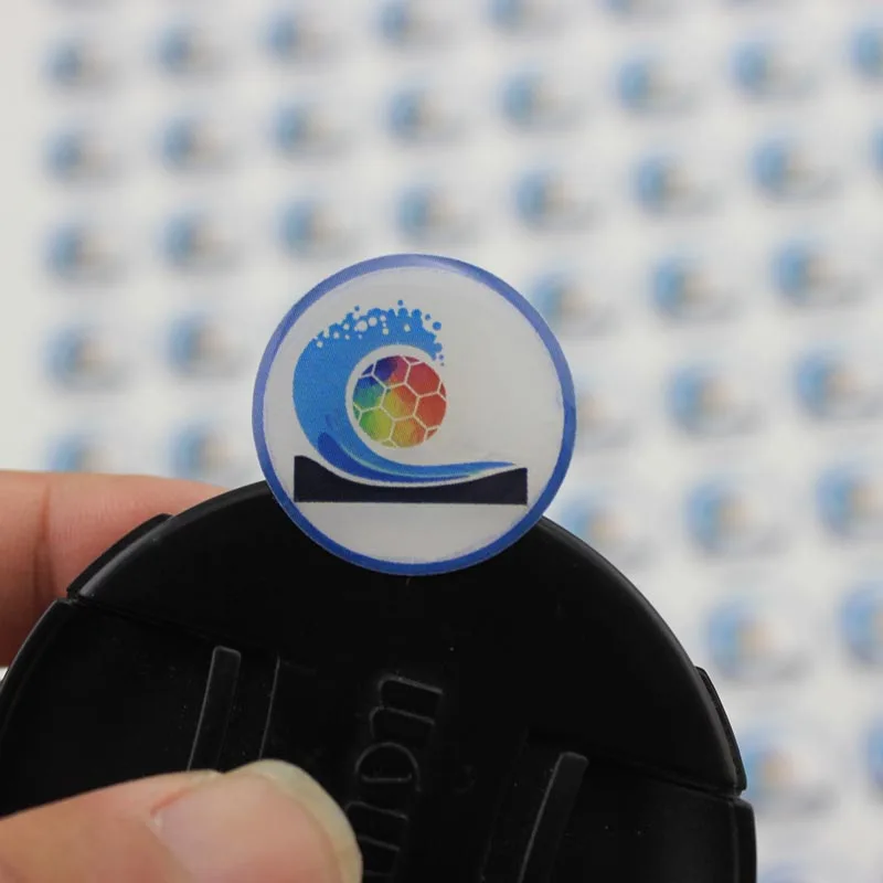 Decorative environmental logo custom epoxy resin dome sticker with permanent adhesive