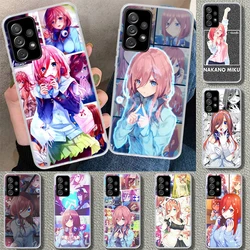 Nakano miku Anime Phone Case for Samsung Galaxy A15 A25 A35 A55 A14 A24 A34 A54 A04S A13 A23 A33 A53 A03S A52 A12 A22 A32 A02S C