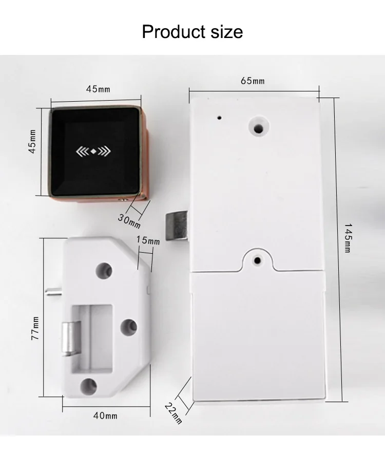 Imagem -06 - Armário de Arquivo de Bloqueio Eletrônico Inteligente Gaveta de Armazenamento de Móveis Fechadura Rfid Locker Lock