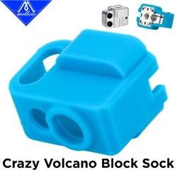 Mellow NF Crazy Volcano Silicone Socks For High Flow 3D Printer Crazy Volcano Heat block Temperature Protection