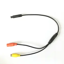 ANSHILONG Car Video DC Cable RCA to 4PIN For Car Parking Rearview Rear View Camera Connect Car Monitor DVD Trigger Cable