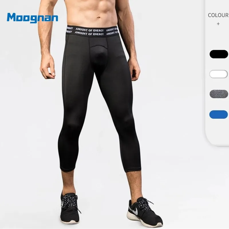 Pro Running Pants Men Sports Tights Quick Dry Gym Crossfit Trousers Workout Tracksuit Basketball Training Long Pants 6050