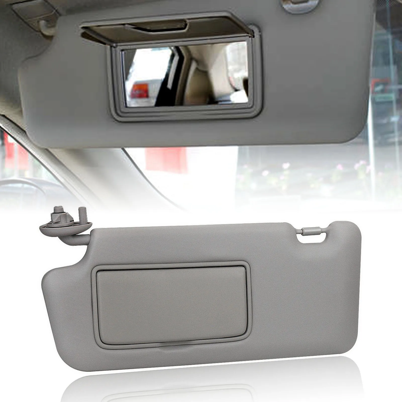 For Honda Civic 2012-2015 Sun Visor With Mirror Dark Gray Left Drive Car Front Window Sunvisor Shade Blind Cover 83280-TR0-A01ZB