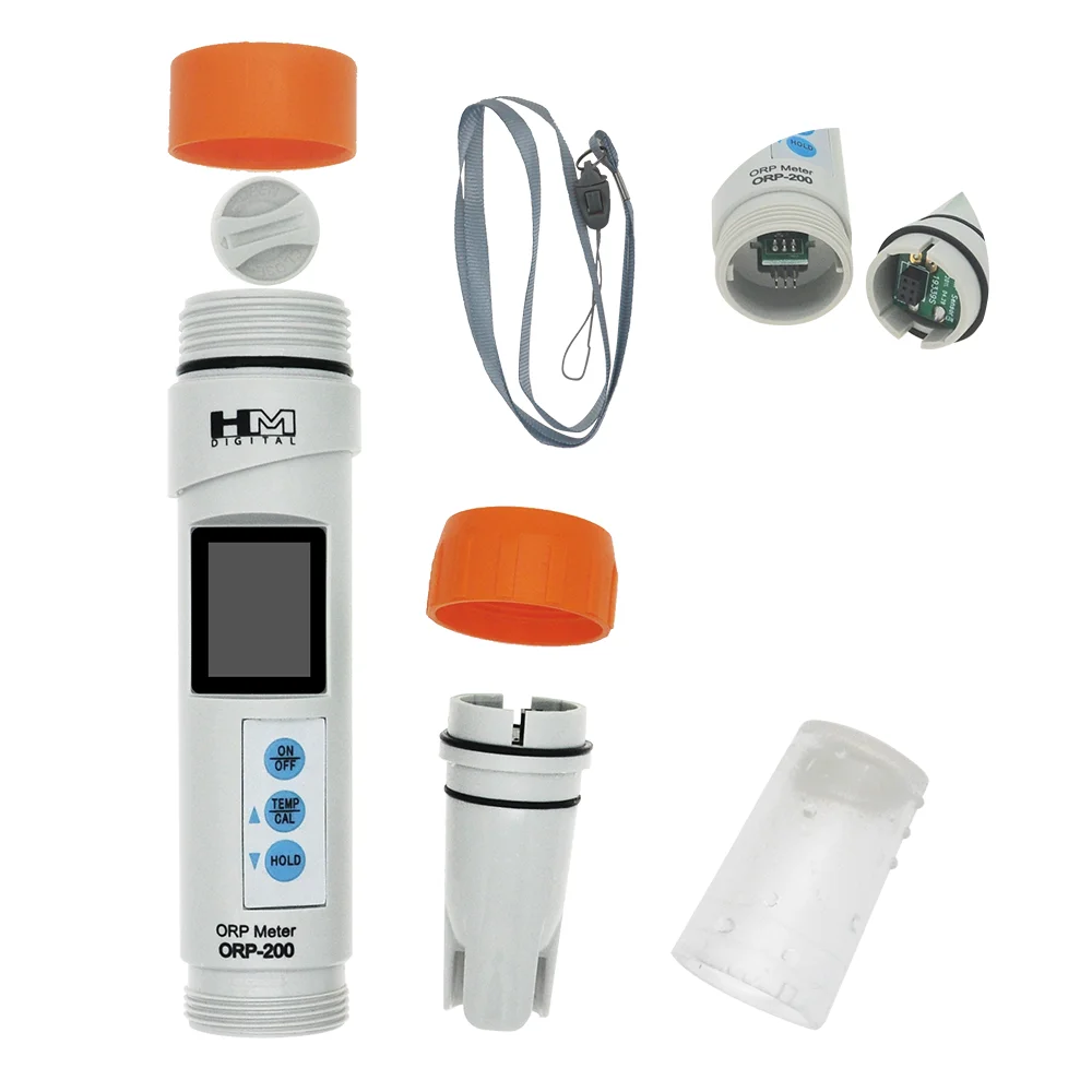 HM Digital PH-200 PH Meter COM-100 EC TDS Meter Temperature with Automatic Calibration Function pH Water Quality Pen Tester