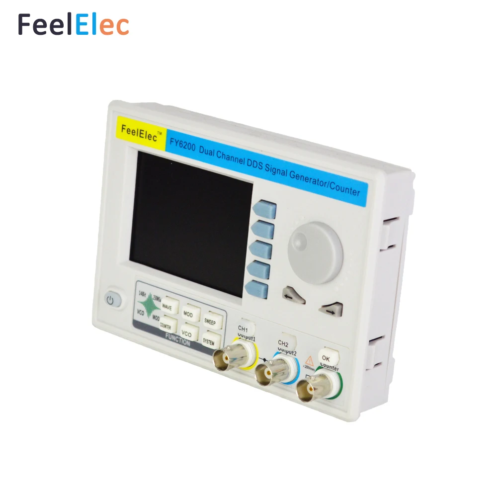 FeelElec Signal-Generator DDS Arbitrary Waveform FY6200-60M Signal-Source-Frequency-Counter Dual-Channel