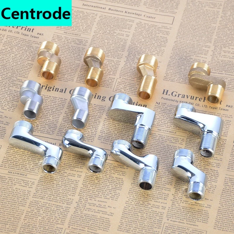 Shower Bend Foot Flower Sillon Faucet Variable Diameter Bend Foot Joint Lengthened Tall Curved Corner Screw Foot Accessories1Pcs