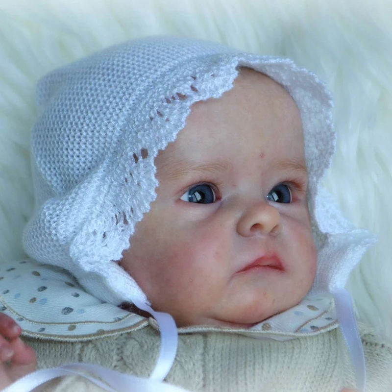 16inch Reborn Doll Kit Popular Tink Lifelike Soft Touch Fresh Color Unfinished Unpainted Doll Parts with Body and Eyes