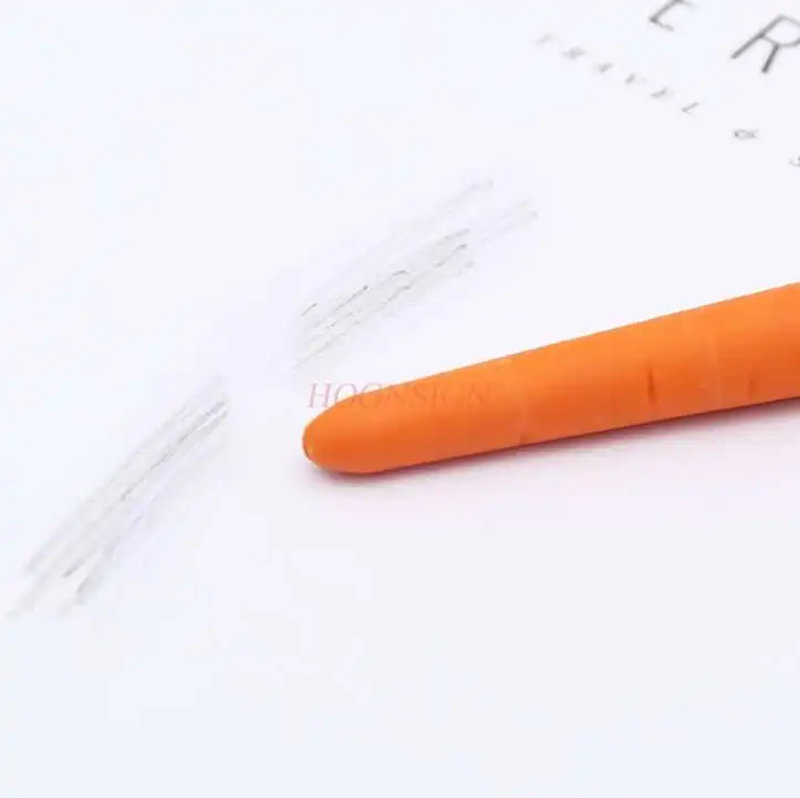 3pcs Creative cute children's pen-shaped carrot carrot eraser special stationery supplies