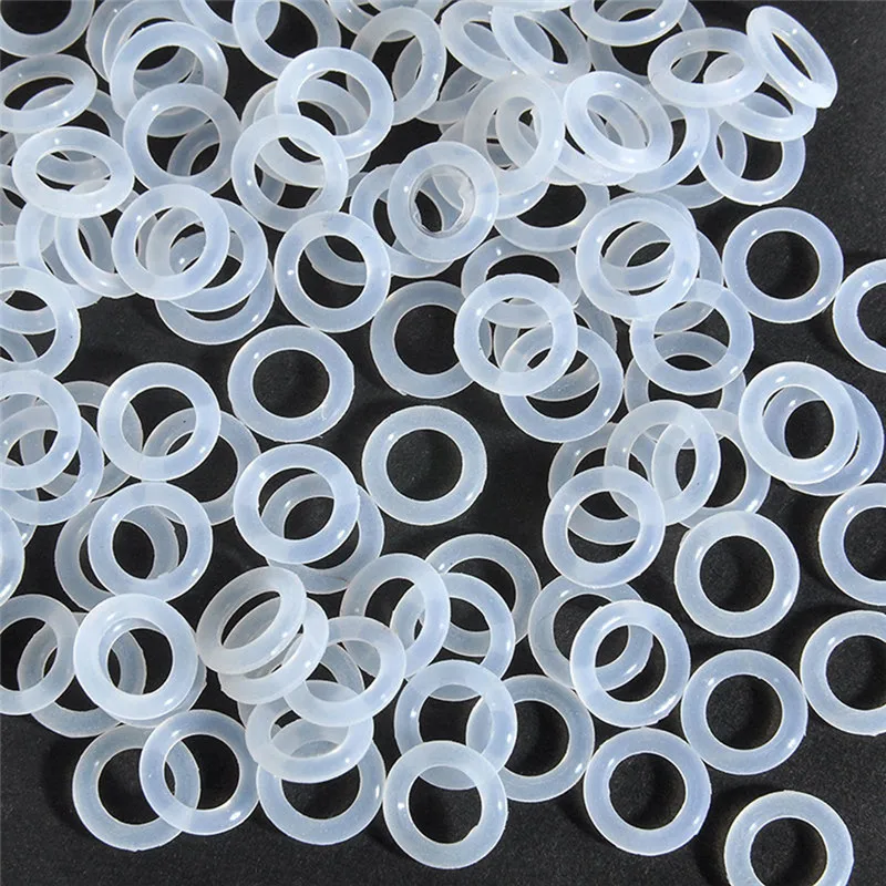 120Pcs Silicone Rubber Environmentally Friendly Transparent Silicone O-Ring Switch Dampeners White For Cherry MX Keyboard