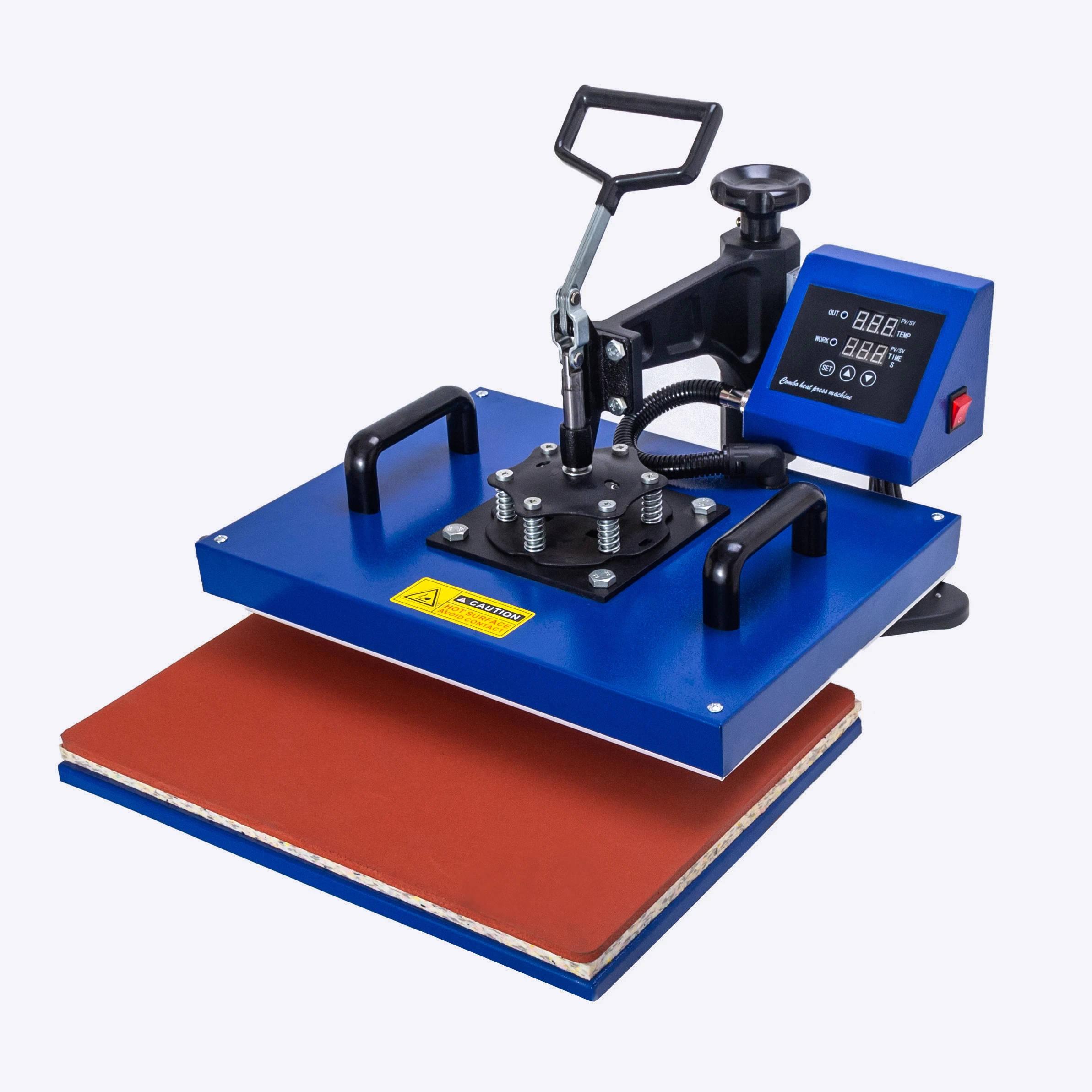 New design 33*45cm Big size  5 In 1 Heat Press Machine, Heat transfer machine For Mug/Cap/T shirt/ etc,sublimation printer