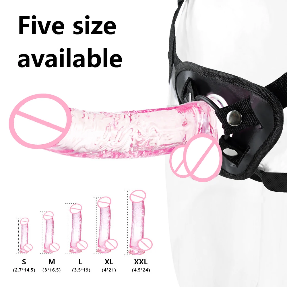 Strap-On Realistic Penis Erotic Soft Jelly Dildo G-Spot Stimulator Female Masturbator Anal Butt Plug Dick Sex Toys for Adult 18+