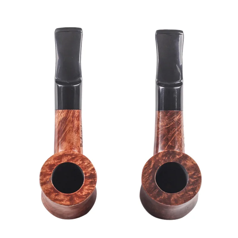 New 1set Briar Wooden Cigarette Tobacco Smoking Pipe with 3-in-1 Scraper + 2 Cork Knockers + 10 Cleaners Pipe Tools Aceessories