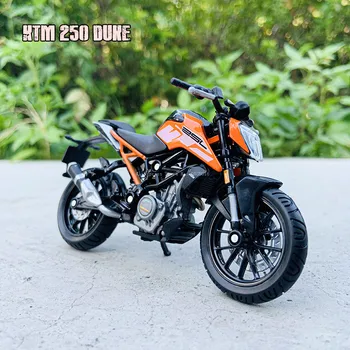 Bburago 1:18 250 KTM 듀크 팩토리 에디션 정적 다이 캐스트 차량, 소장용 오토바이 모델 장난감