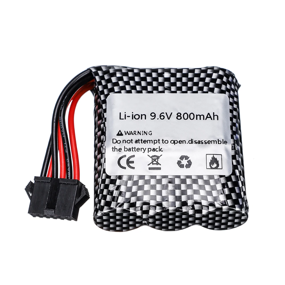 9.6v 16500 Li-ion Battery for 9115 9116 S911 S912 RC Car Truck Parts 9.6V 800mah 9115 9116 Rechargeable battery for toys Car