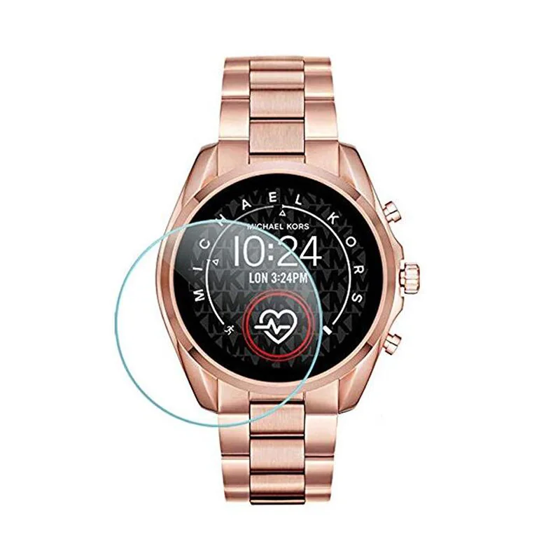 Película protetora de vidro temperado para michael kors access bradshaw 2 relógio inteligente protetor de tela capa proteção smartwatch