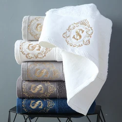 New High-grade 100% Cotton Luxury Face Bath Towel Set Soft Five Star Hotel Towels for adults Serviette sets 40x78cm