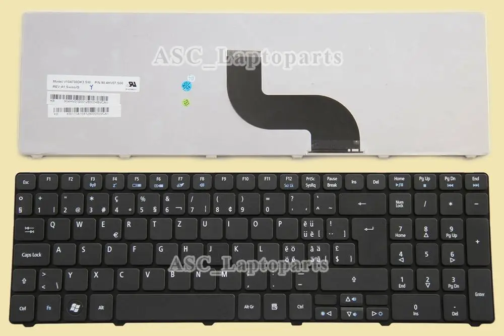 New Swiss German CH Tastatur / Israel Hebrew Keyboard for ACER ASPIRE 5342 5249 5340 5360 5349 5350 5410 5410t 5820 5739 5739G