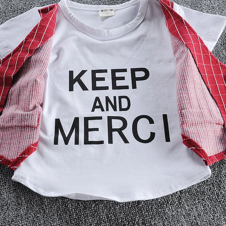 男の子用の綿の夏服,ネクタイ付きのショートパンツ,ファッショナブルなトラックスーツ,新しいコレクションピース/セット