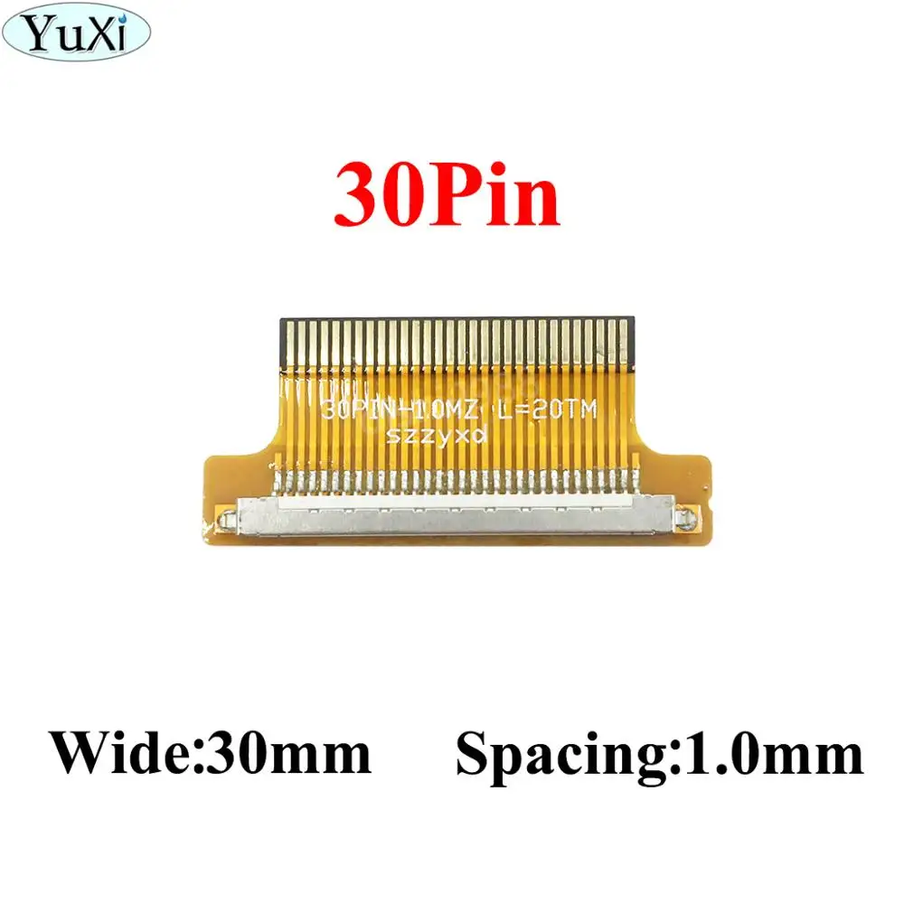 YuXi 1pcs 30pins FI-X30P to PFC FFC 30Pin 1mm flexible flat cable Adapter Board Converter Connector for lcd led controller