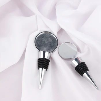 5/10/20/50pcs Wine Bottle Stopper Dome Blanks Stopper Support Storage Twist Cap Fit 31.2/36mm Epoxy Resin Sticker DIY Bar Tools Making