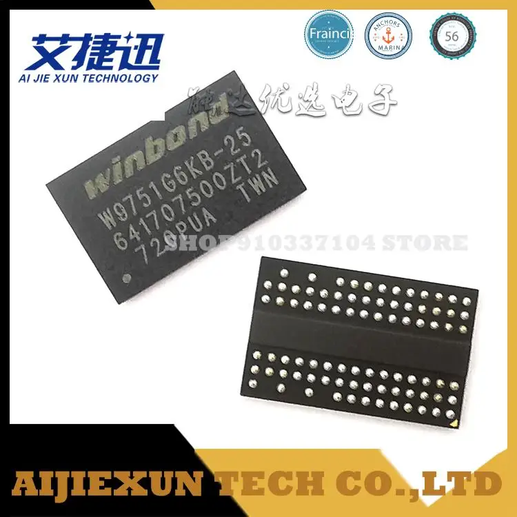 

10 шт./лот W9751G6KB-25 SDRAM DDR2 512 Мб 400 МГц микросхемы памяти новые и оригинальные