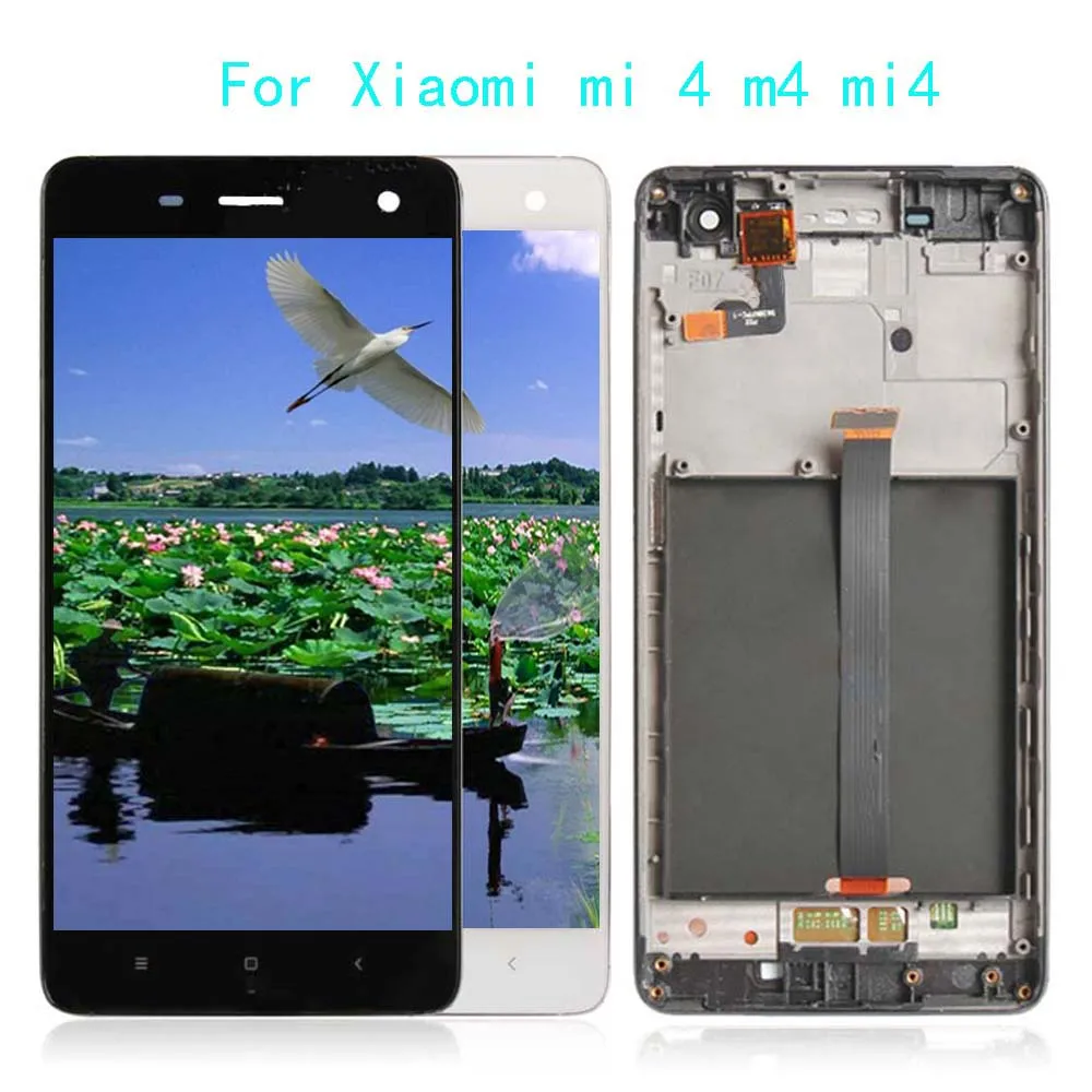 

5.0"AAA Quality LCD For Xiaomi mi 4 m4 mi4 LCD Display With Full Touch Screen Digitizer Assembly Replacement For XIAOMI Mi 4 LCD