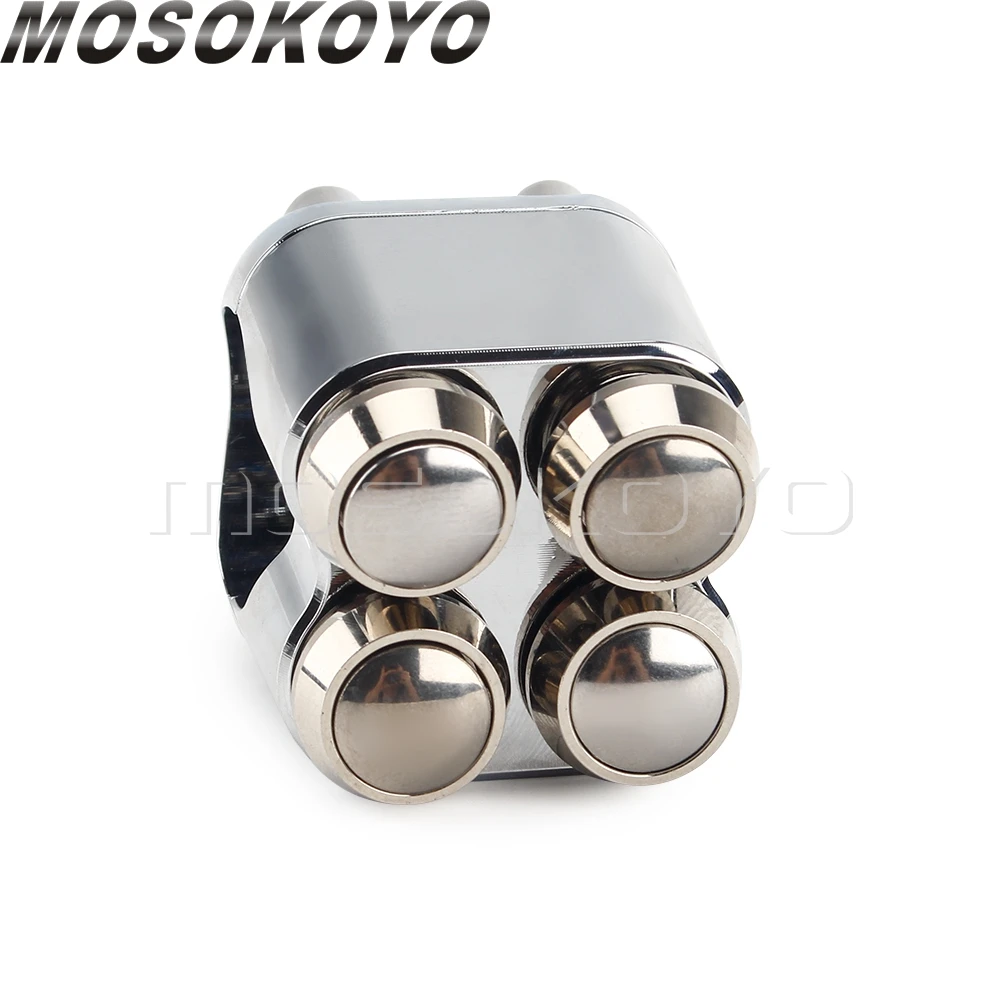 3&4 Buttons Motorcycle Switch 22mm 25mm Handle Controller Switches M-Unit Lights Starter Horn Universal 7/8" 1" Handlebar Switch