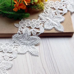 1 yard DIY three-dimensional embroidery fabric lace applique lace cloth 2019 new garment accessories 12cm